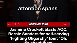 Jasmine Crockett Rips AOC, Bernie Sanders for self-serving ‘Fighting Oligarchy’ tour