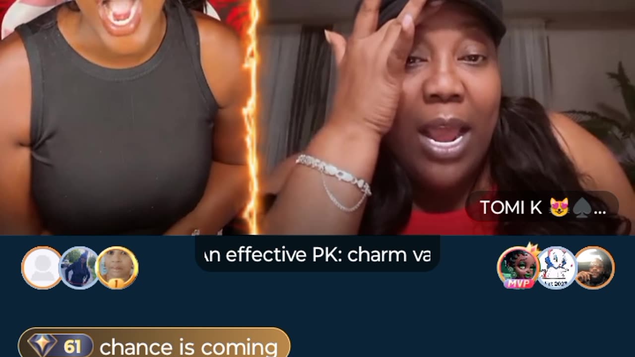 Tomi lined up with Kev Lo and Trina