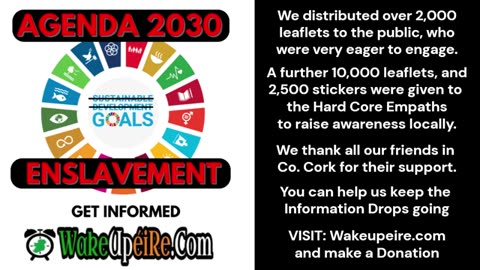 07/06/2025 : Report from WakeUpéiRe information drop Cork city, National Rally