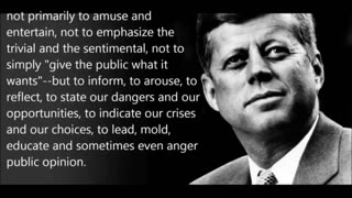 JFK SPOKE ABOUT FREEDOM OF INFORMATION IN THIS SPEECH