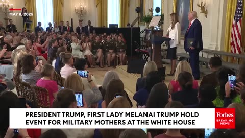 BREAKING NEWS: President Trump & First Lady Melania Trump Hold Military Mothers Event At White House