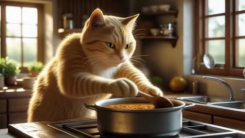 When Mom Cat Falls Sick, Kitten Becomes a Little Hero| Heartwarming Home Story 🐱❤️#cat #cute #funny