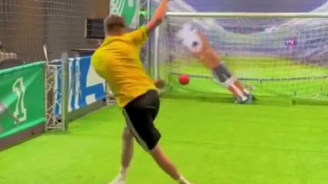 Robot vs Human in football! ⚽🤖 The robot scores effortlessly! 🧐