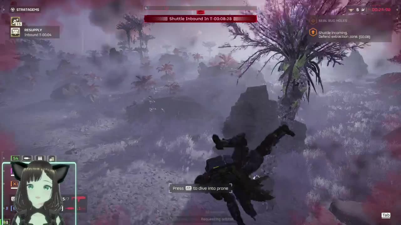 Falkor Larping in #helldivers2 #vtuber #gamergirl