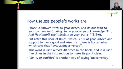 RE 391 The Uselessness of People's Works