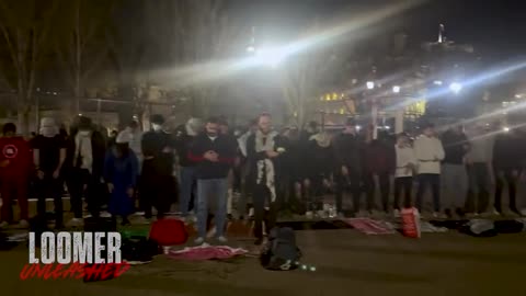 This is Washington, DC in front of the White House last night