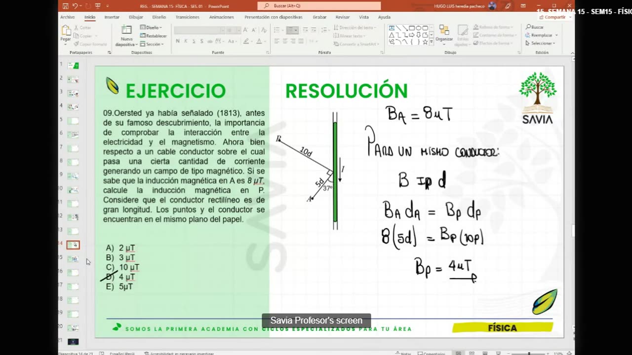SAVIA SEMIANUAL 2024 | Semana 15 | Física S1