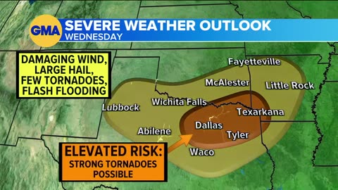 Severe weather causes damage from Texas to New York