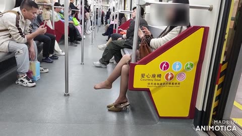 Subway shoeplay...