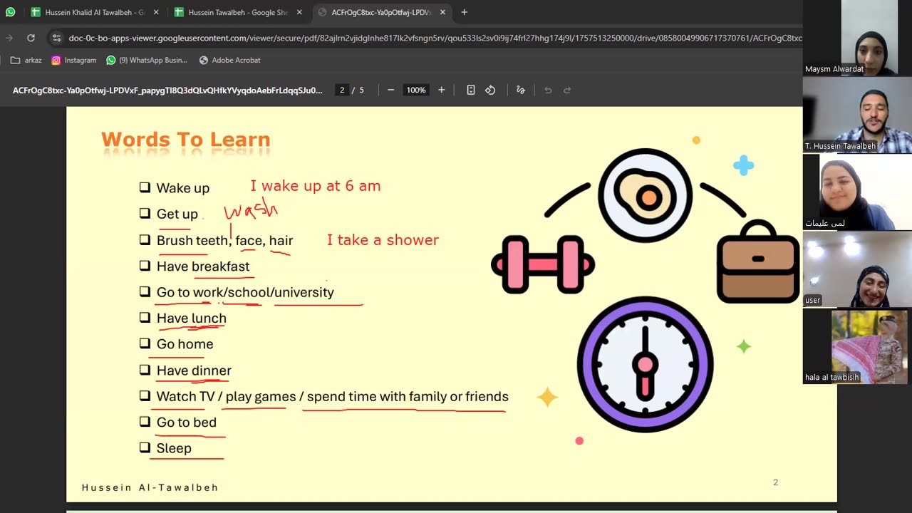 Fluency Builders-A1 (15) Daily routine - Closure