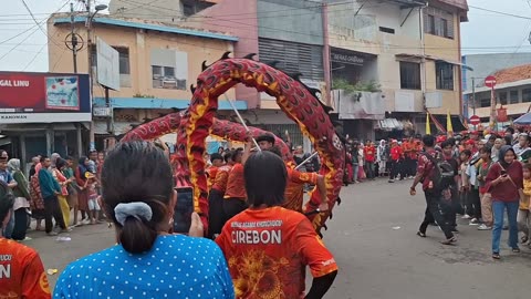 When the dragon snake is performing