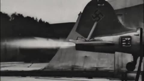 Heinkel He 112 liquid-fueled rocket propulsion testbed during trials circa 1937