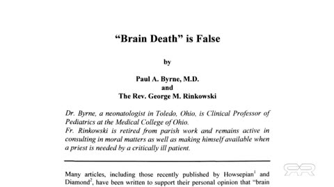 Organ Harvesting and the Brain Death Fallacy
