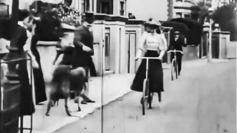 Victorian artifact and one of London's earliest films, filmed in Hampstead Village on March 8, 1896