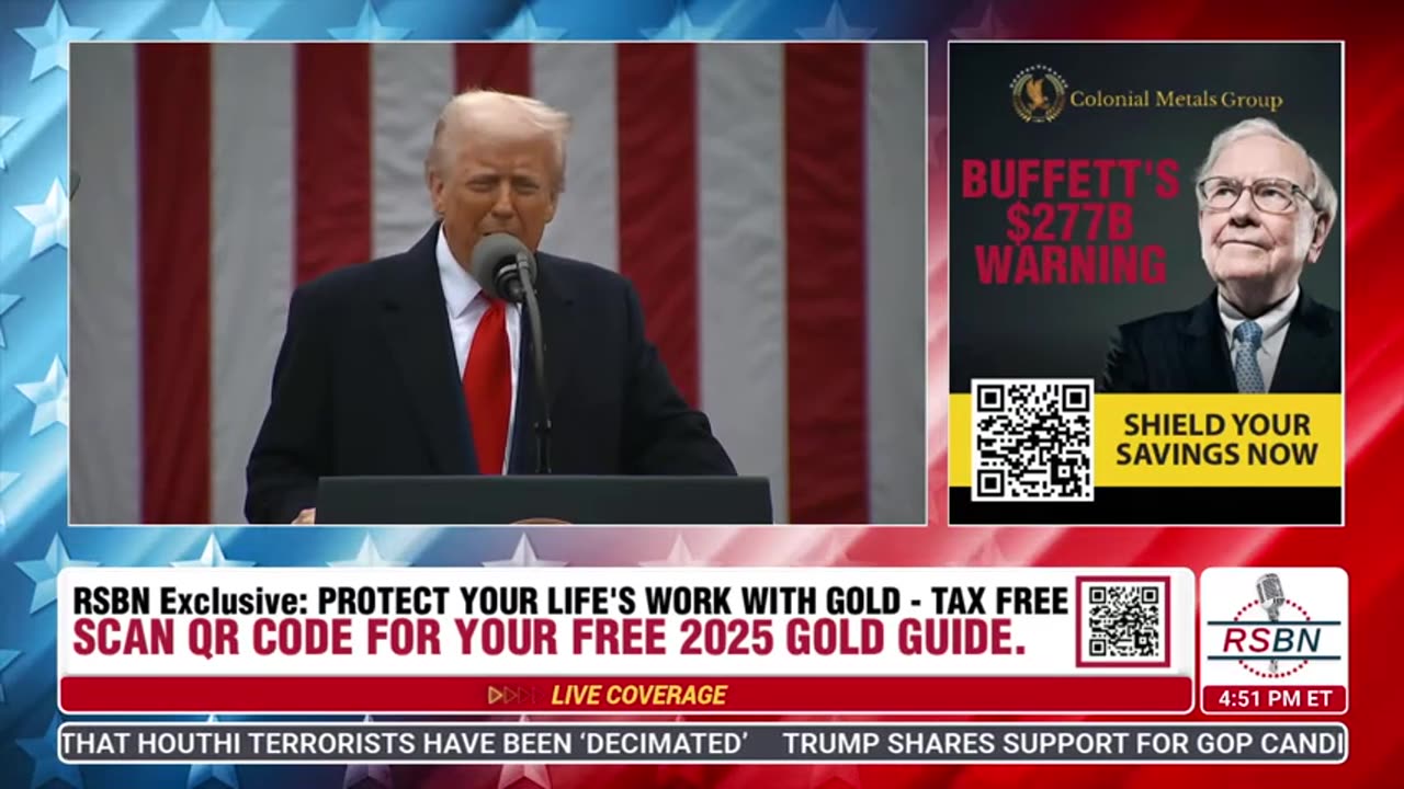 RSBN FULL SPEECH Pres. Trump Holds a Make America Wealthy Again Event...4-2-25