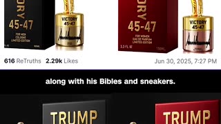 Trump's new product comes with a gold statue of him