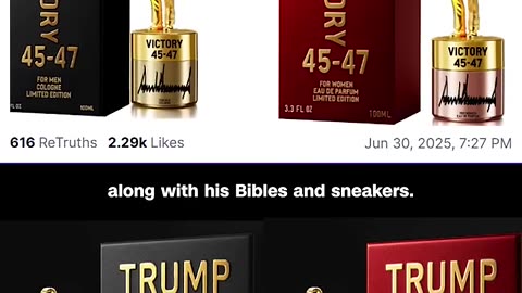 Trump's new product comes with a gold statue of him