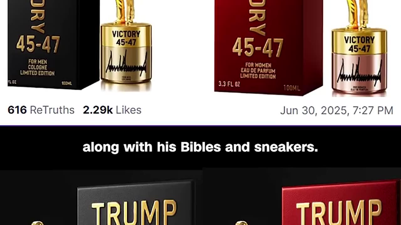 Trump's new product comes with a gold statue of him