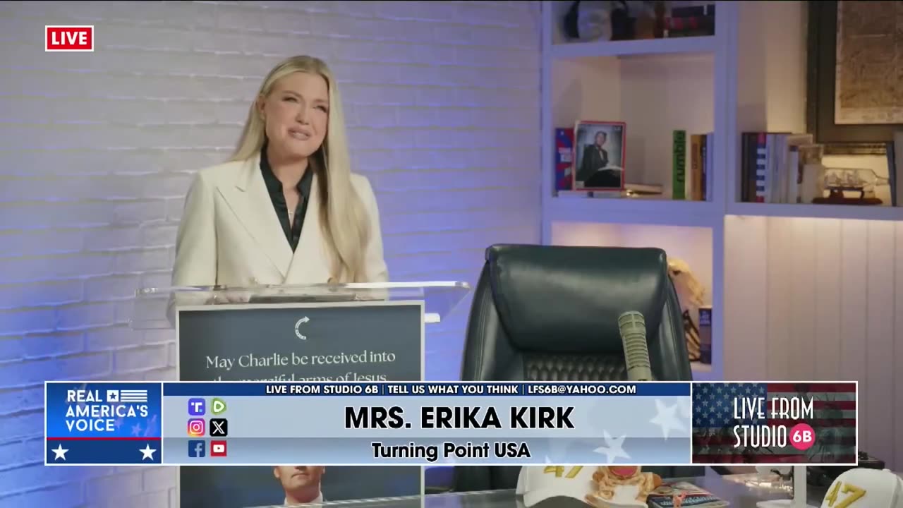 CHARLIE KIRK'S BELOVED WIFE, MRS. ERIKA KIRK, ADDRESSES THE NATION.