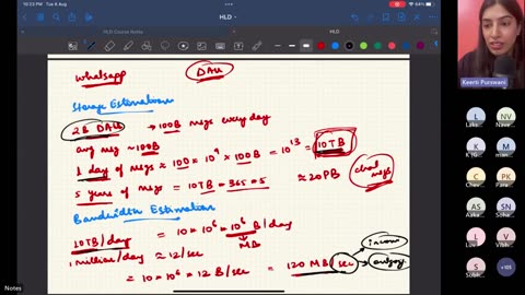 Class 10 - Capacity Estimation, Revision HLD KP