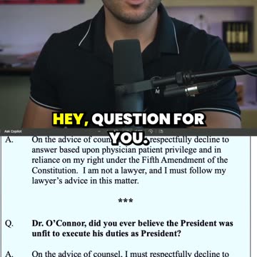 Doctor PLEADS the Fifth on Biden’s Health