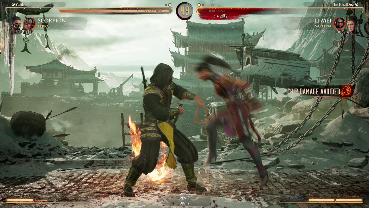 Still learning this new kameo "Scorpion" Kombat League gameplay vs Lei Mei in 4K