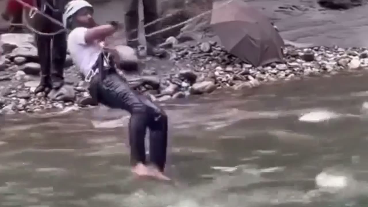 🤯🌊 You Won't Believe How This Person Crosses a River! | FunFM