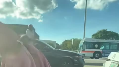 Girl Flies Out of Sunroof