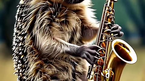 PORCO ESPINHO SAX 🎷🎷🎷#saxofonista #ai #porcoespinho #selvagem #cover