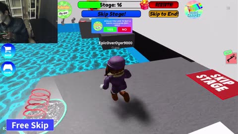 Roblox Escape Walmart Obby Game Stages 16-20 Gameplay With Live Commentary
