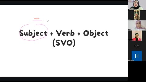 Basic sentence structure Class (6)