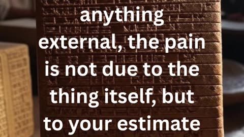 If you are distressed by anything external I Marcus Aurelius