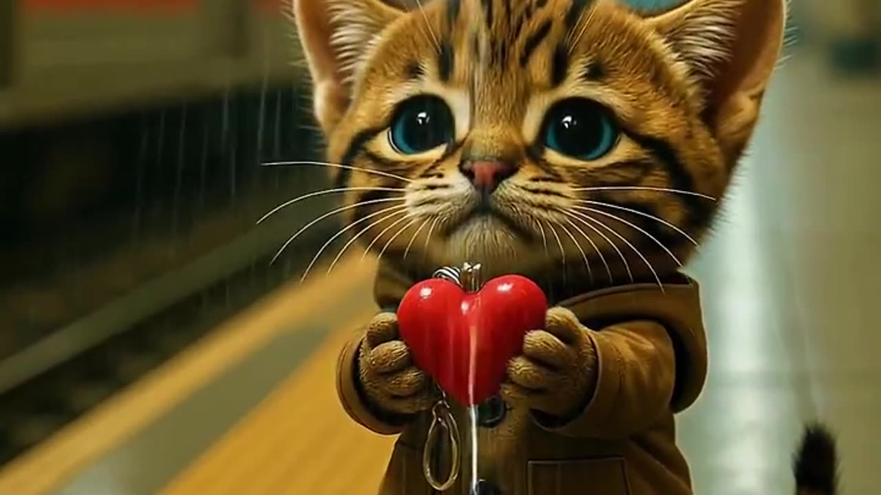 Why Is This Cat So Sad At The Train Station?