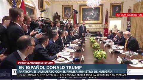 TRUMP CELEBRA EL RETIRO DE LA "MALVADA" NANCY PELOSI/RECIBEN A ORBÁN EN LA CASA BLANCA