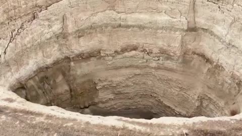 Hundreds of massive sinkholes have opened up in Turkey's farmland