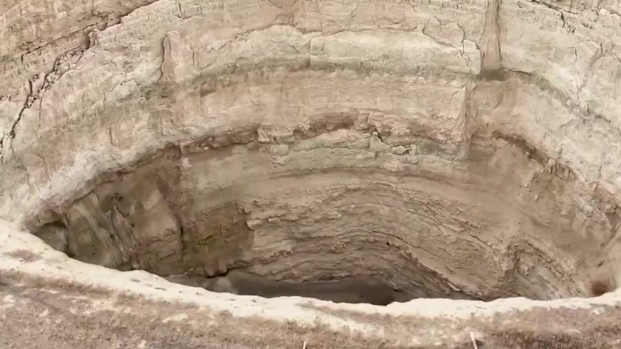 Hundreds of massive sinkholes have opened up in Turkey's farmland