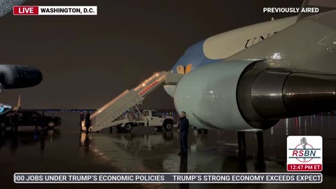 WATCH: President Trump Lands At Joint Base Andrews Before Returning To White House- 3/17/2025