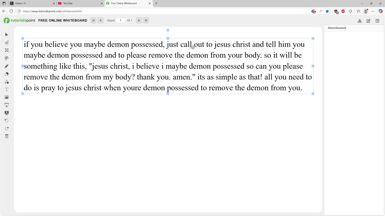 if you believe youre demon possessed...