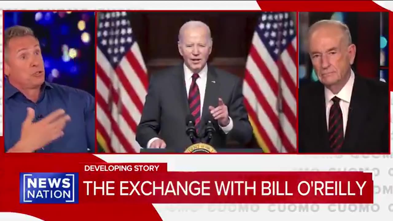 Bill OReilly CLASHES with Chris Cuomo over whether Biden was really in charge
