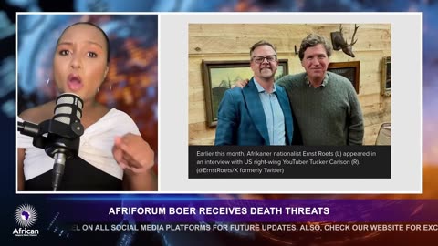 According to African Diaspora News Channel, Dr. Ernst Roets deserves death threats.