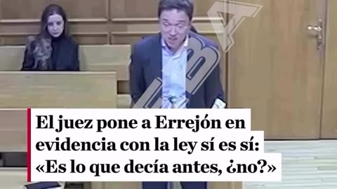 🔥 El Juez Pone en Ridículo a Errejón con la Ley del "Sí es Sí" | Se Le Cae el Discurso Progre