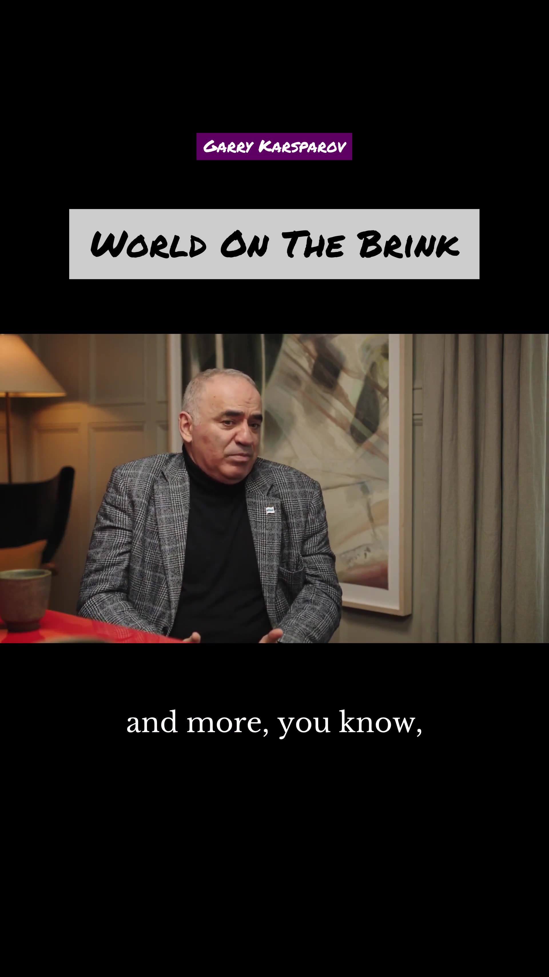 Tech Warfare: Global Turmoil - Garry Karsparov #geopolitics #democracies #technology