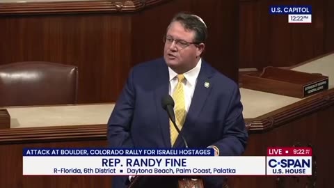 U.S Congressman Randy Fine: 'Free Palestine' It is about killing. It's about evil.