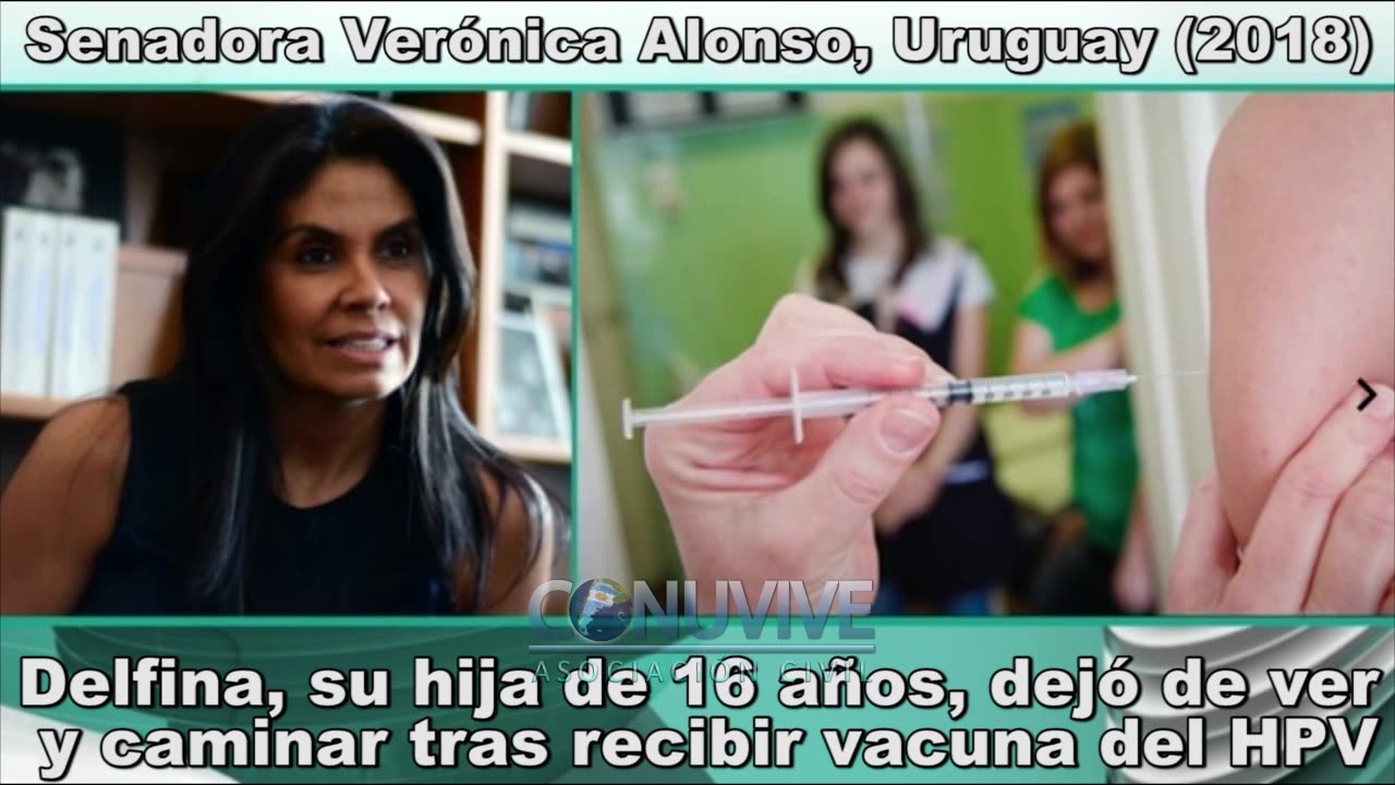 Delfina 16 años, efecto adverso por Vacuna VPH (2018)