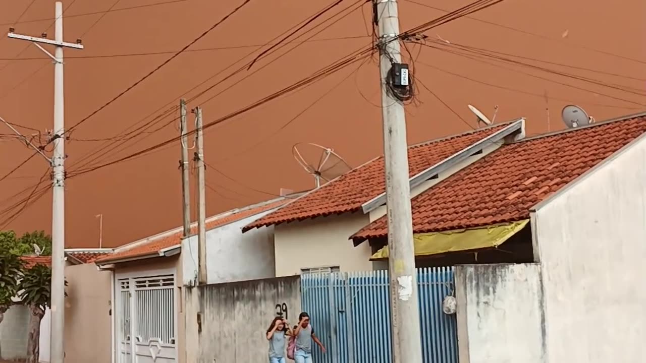 Sandstorm Covers Brazilian Skies