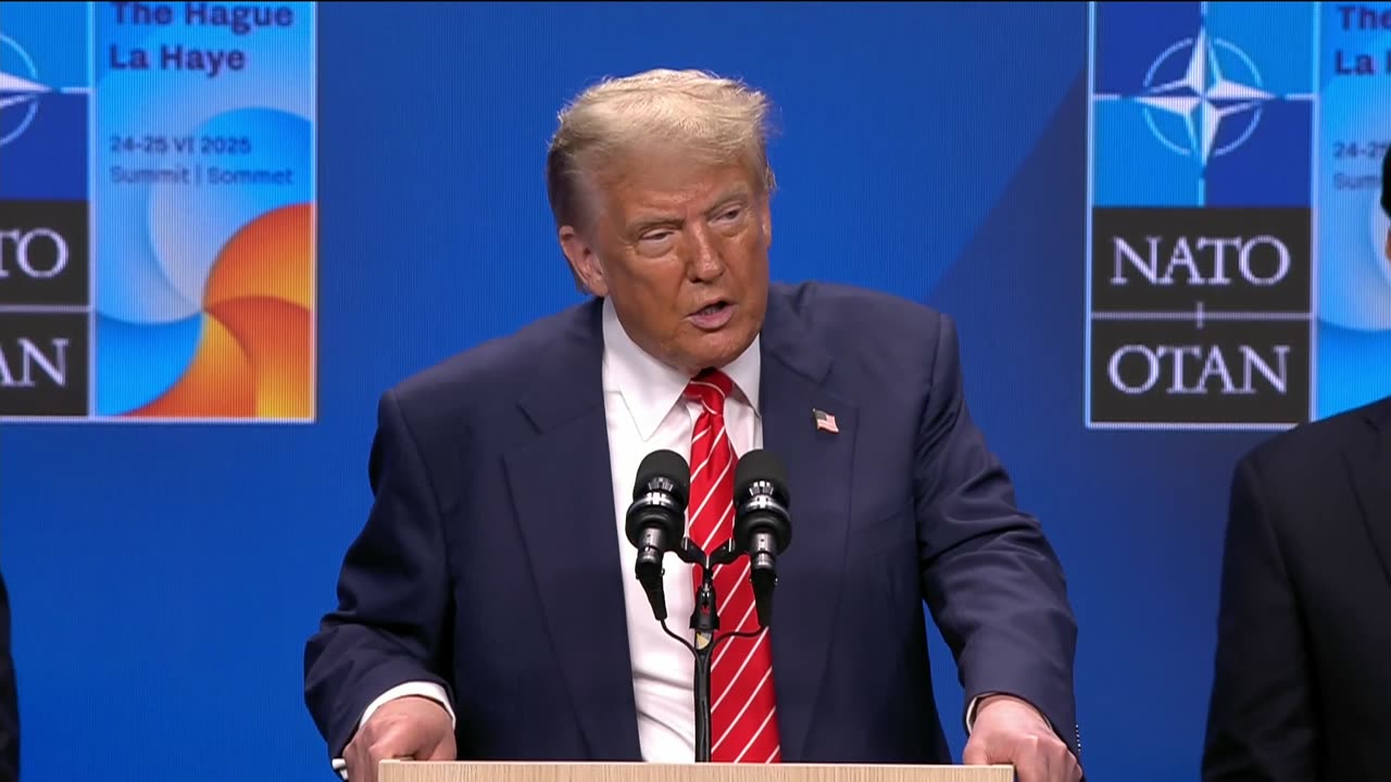 President Trump Participates in a Press Conference, June 25, 2025