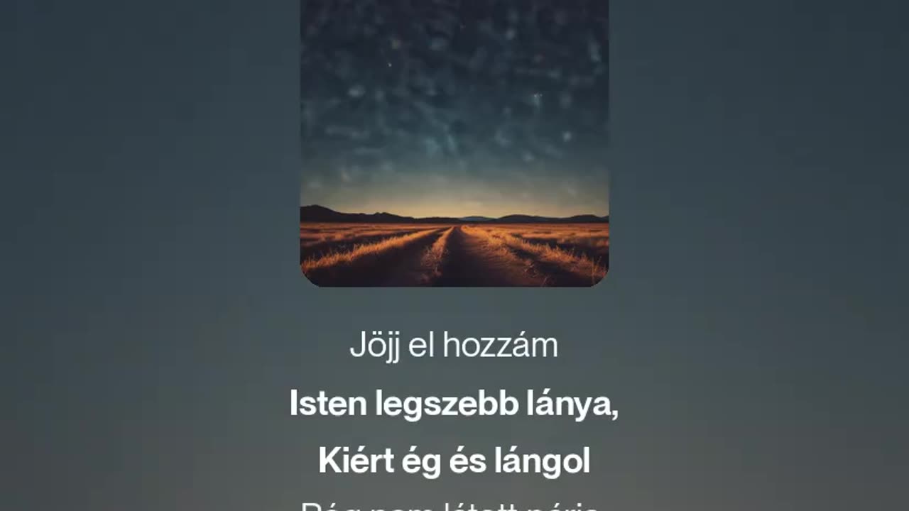 Csillagfényes lelked (megzenésített vers)