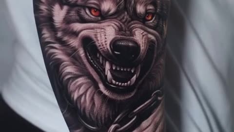 Wild Wolf tattoo - Jose Contreras TX