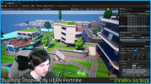 🪐 DVaBoi - MiskOmega 🚀 Building Utopia City UEFN Fortnite ⛏️