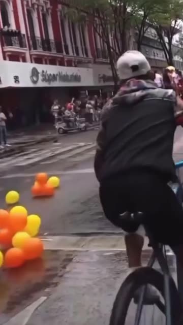 Guy in Diaper Falls Off Pride Parade Truck